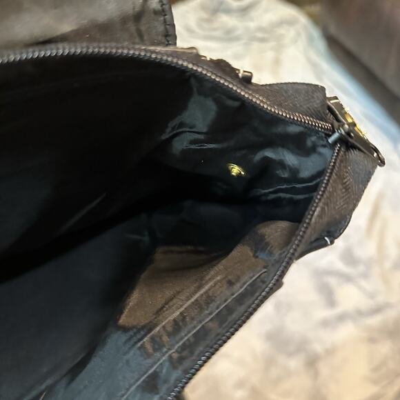 Elizabeth Arden‎ Black Canvas & Leather Large Tote Travel Weekender Carryon Bag - Picture 7 of 16